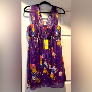 Brand New Unique Vintage Rainbow Brite Dress L
